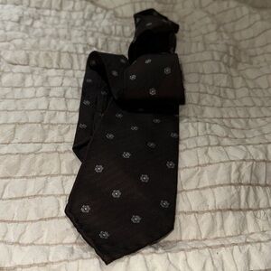 Elegant Brown Patterned Tie by SS